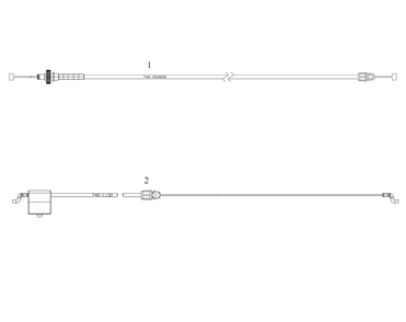 Cables Diagram and Parts List for SC300 (12AVA2M5710)(2020) Cub Cadet Lawn Mower